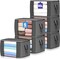 90 L Large Storage Bags, 6 Pack Clothes Storage Bins Foldable Closet Organizers Storage Containers with Reinforced Handle for Clothing, Blanket, Comforters, Bed Sheets, Pillows and Toys (Gray)& Organizer Storage Tote Bag